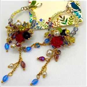 NWT Cottagecore Crystal Drop Earrings